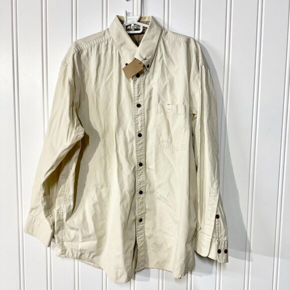 ORVIS Button Down Mens Size XL Ivory Casual Dress Shirt Outdoor Fishing Shirt - Picture 1 of 7